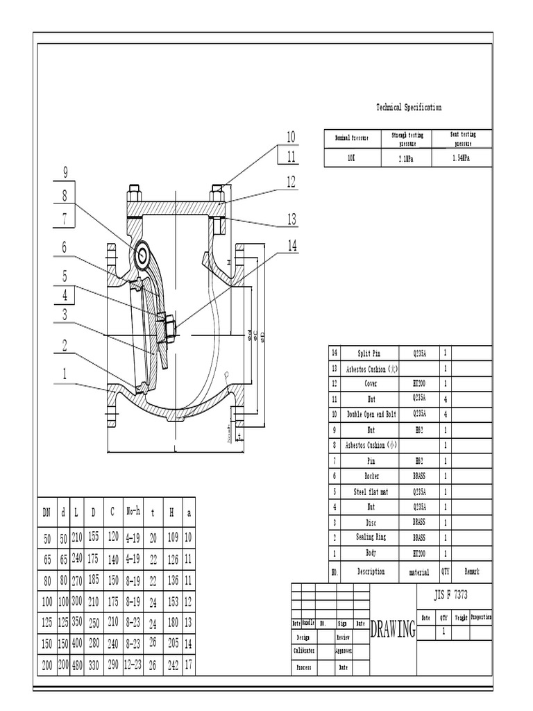 Non Return Check Valve | PDF | Nut (Hardware)