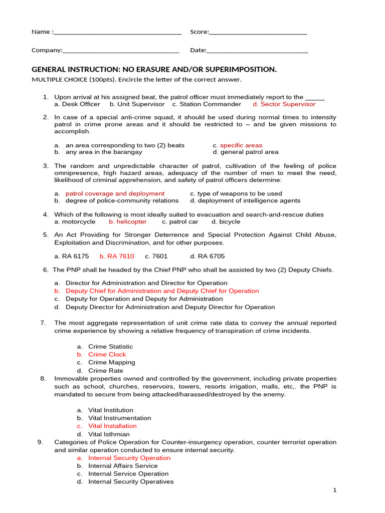 Compre Exam Set B | PDF | Search Warrant | Child Abuse