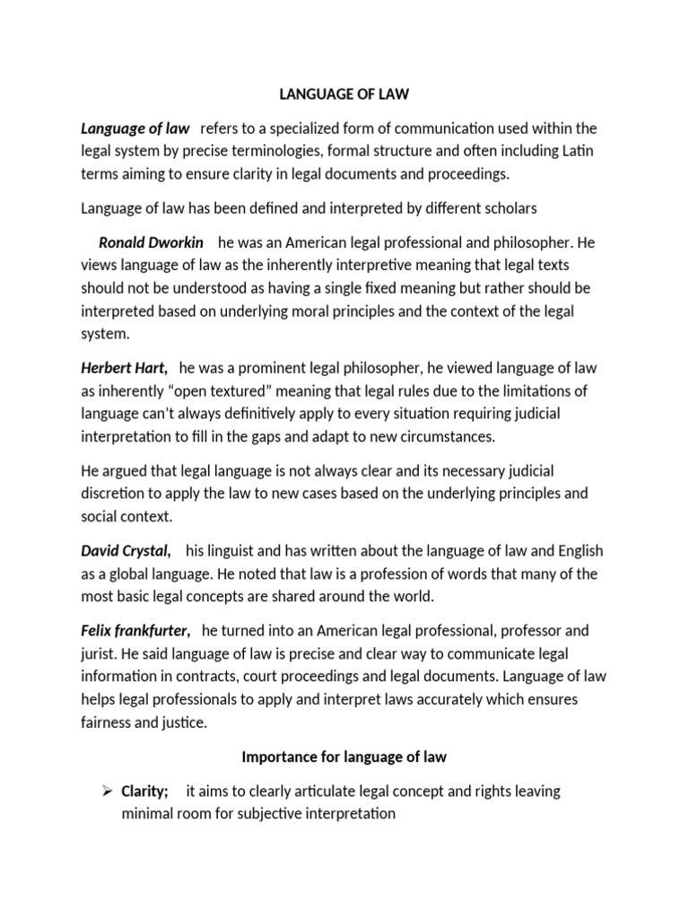 Understanding the Language of Law | PDF | Jurisprudence | Judge