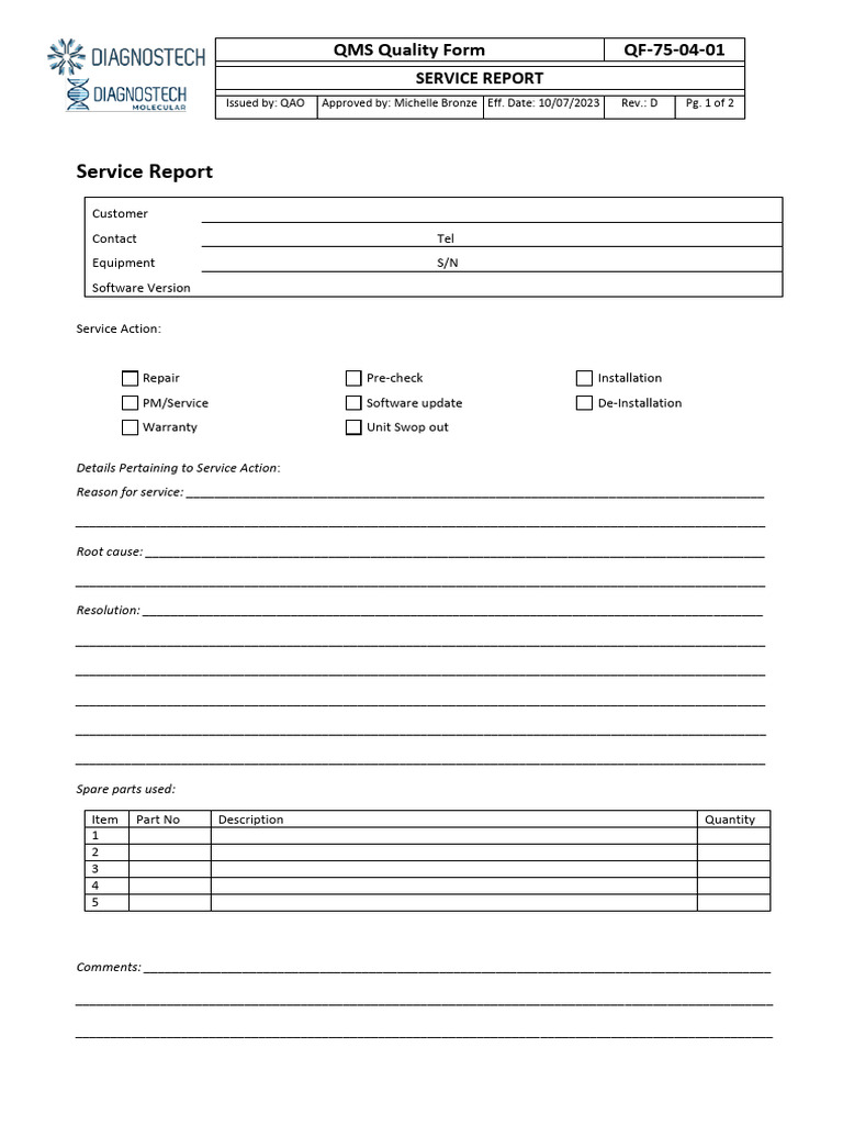 AriaMx Installation Report - MY23425298 | PDF