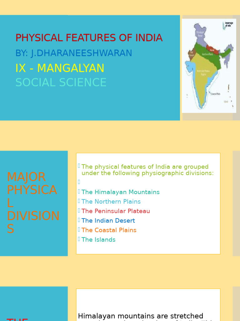 Physiographic Divisions of India | PDF | Himalayas | Physiographic ...