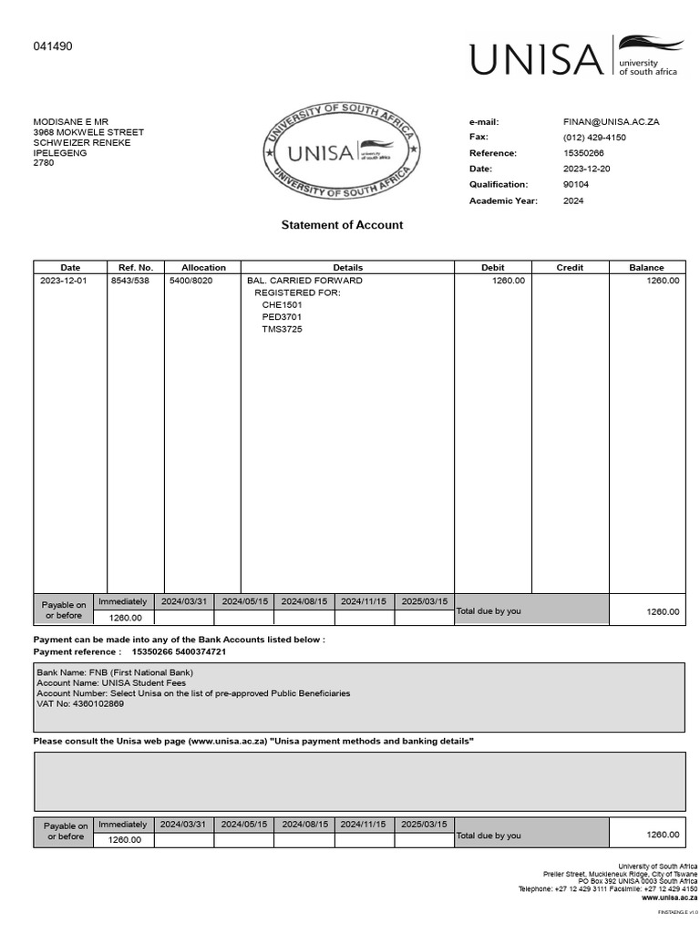 Statement 1 pdf payments business