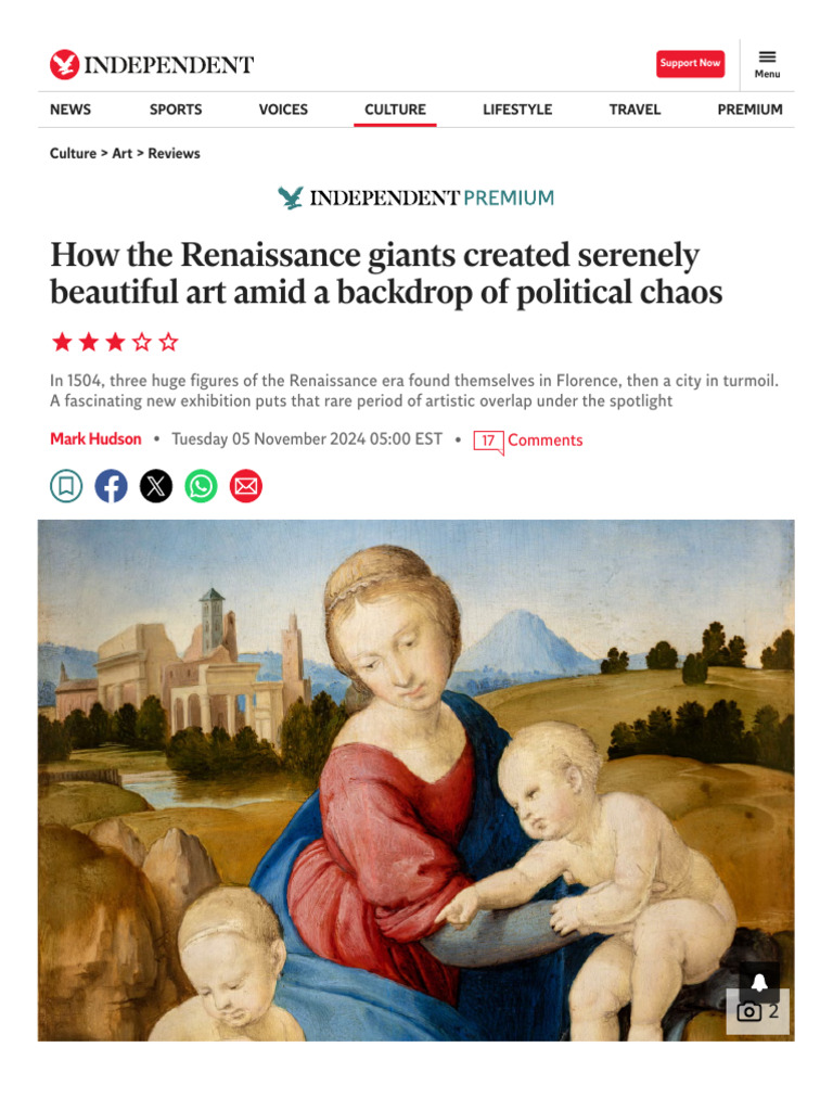 Three Huge Figures of The Renaissance Era | PDF