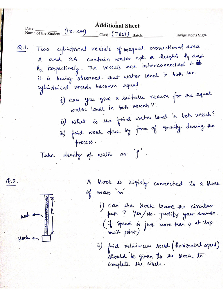 Ix CM Descriptive Test | PDF
