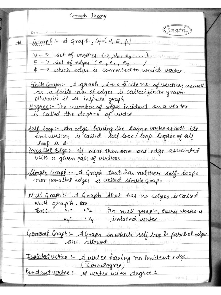 Graph theory notes pdf