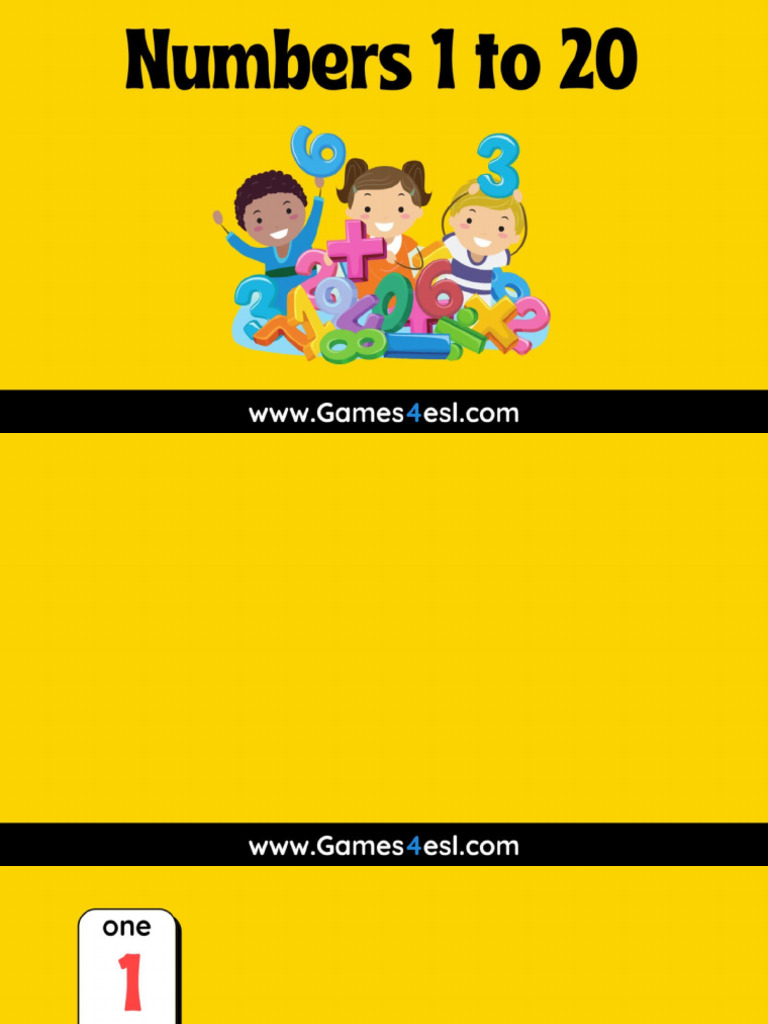 Numbers PowerPoint 1 To 20 | PDF