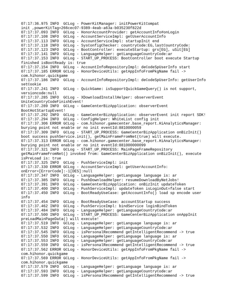 GameCenter Startup Log Analysis | PDF | Hypertext Transfer Protocol ...