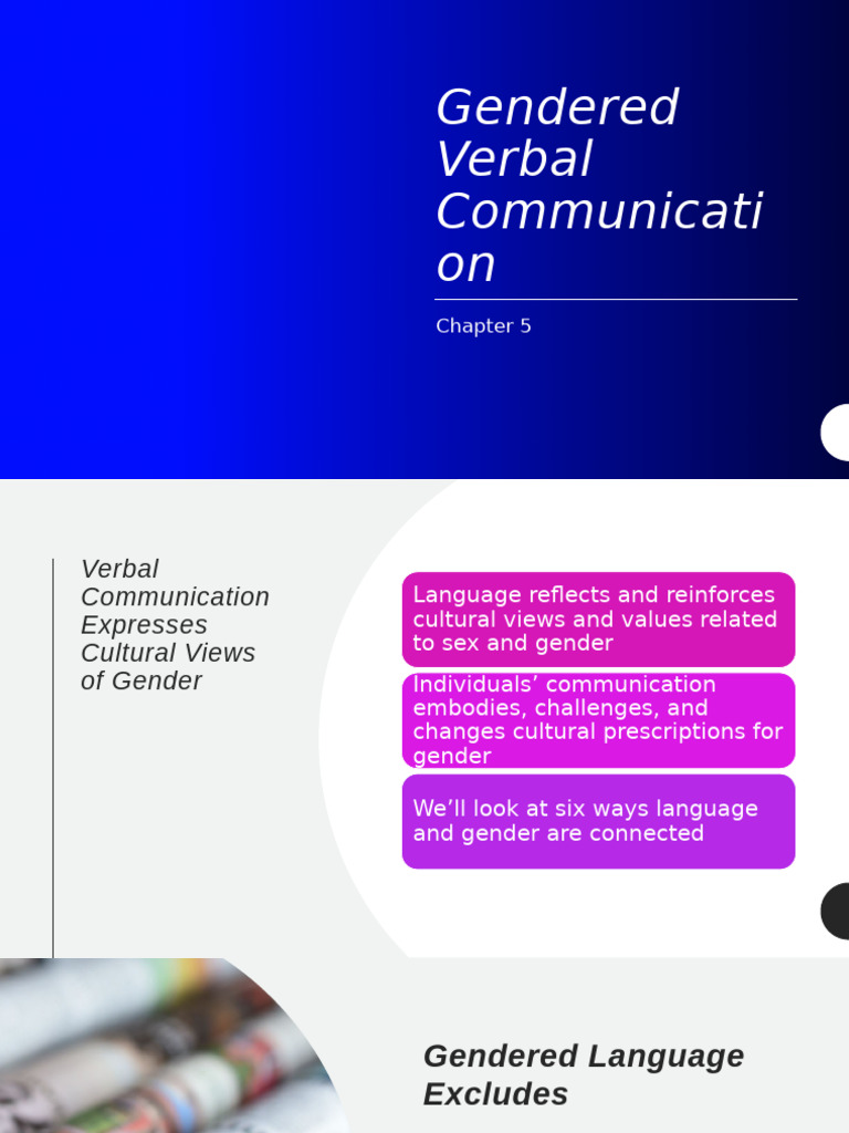 Gendered Communication and Language Dynamics | PDF | Gender Studies ...