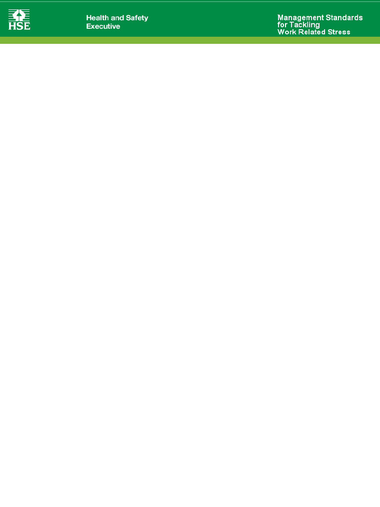 HSE Management Standards Tool Manual | PDF | Comma Separated Values ...