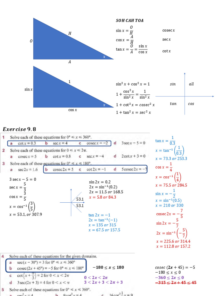 Trigonometric Identities and Equations | PDF | Trigonometry | Euclid