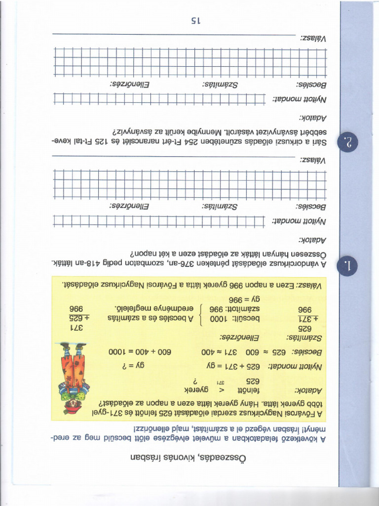 3.oszt - Cirkusz Szöveg - Felad.matem. | PDF