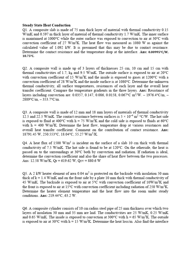 Steady State Heat Conduction Analysis | PDF | Heat Transfer | Thermal ...
