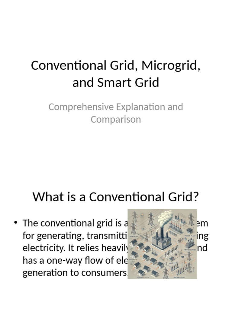 Conventional vs. Smart Grid Explained | PDF | Electrical Grid | Smart Grid