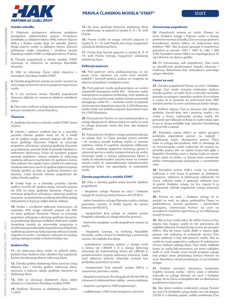 Hak 21 Pravila Start | PDF