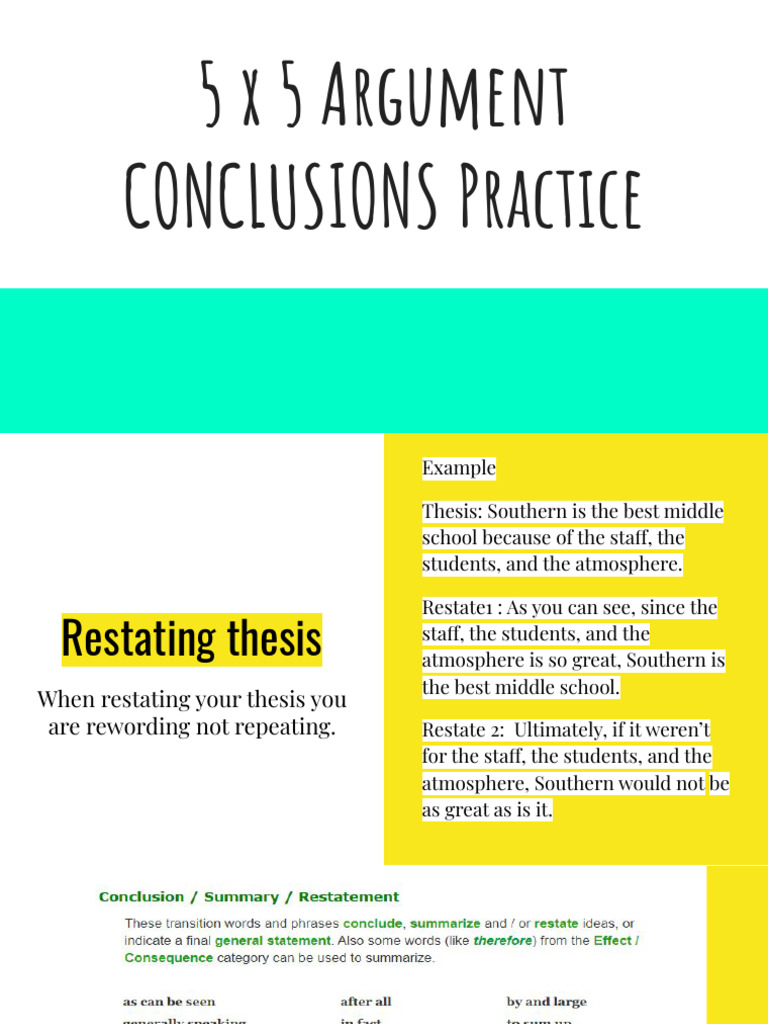 Crafting Effective Essay Conclusions | PDF