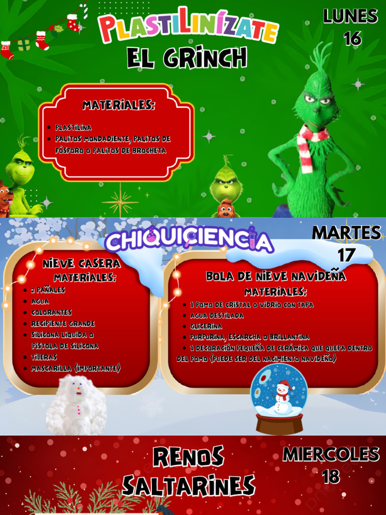 Materiales Semana Navideña | PDF