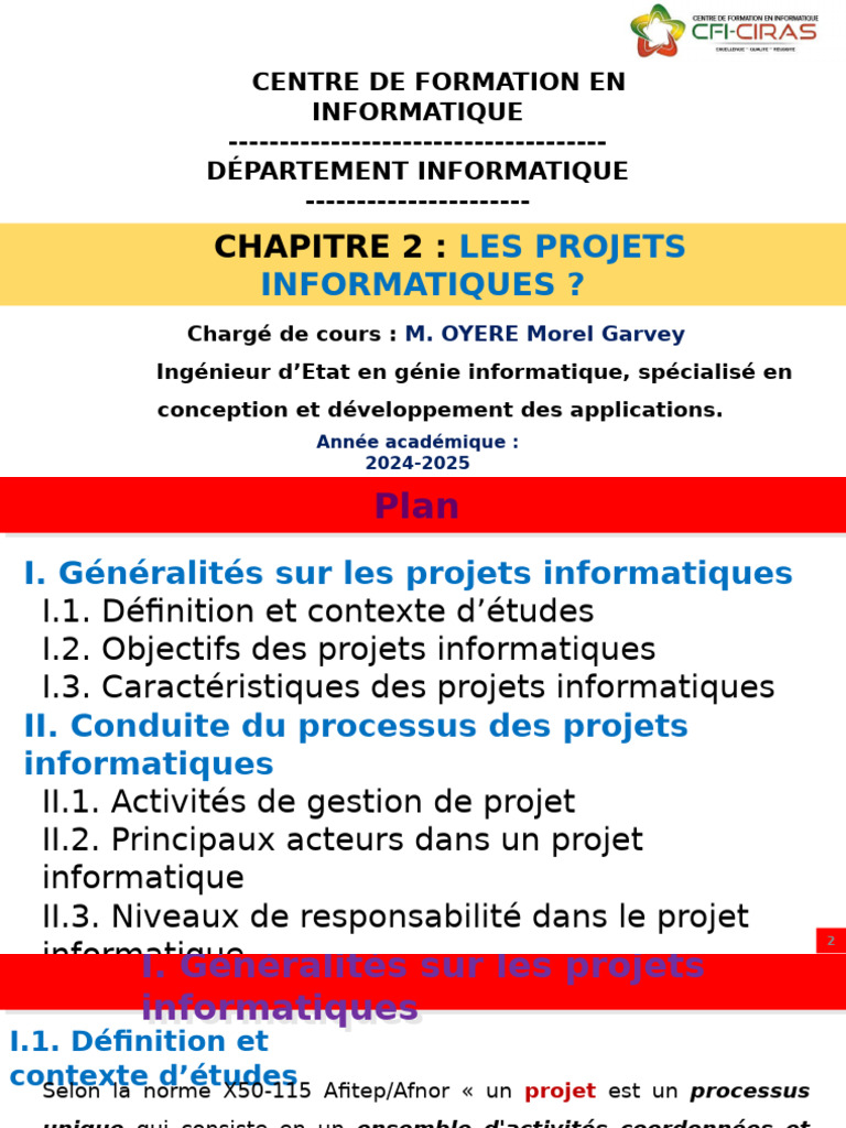 Gestion des Projets Informatiques | PDF | Gestion de projet | Informatique