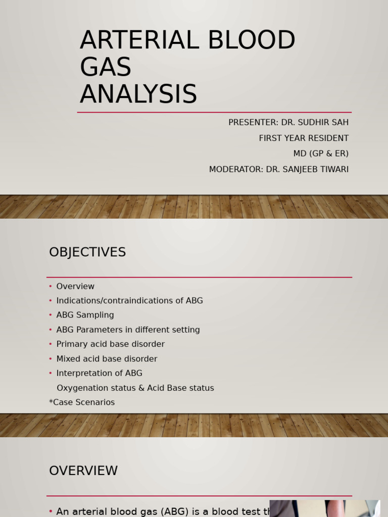 Arterial Blood Gas | PDF | Clinical Medicine | Medical Specialties