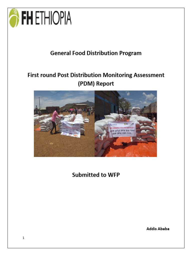 Food Distribution Monitoring Report 2021 | PDF | Sampling (Statistics ...