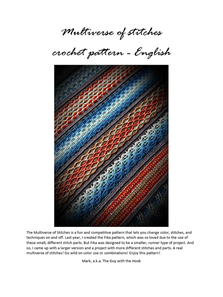 Multiverse of Stitches Crochet Pattern | PDF | Crochet | Figured Fabrics