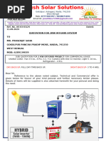 Solar Installation Quotation Template | PDF