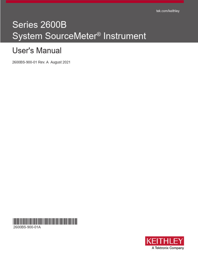 2600BS-900-01A 2600B Users Aug2021 | PDF | Switch | Mains Electricity
