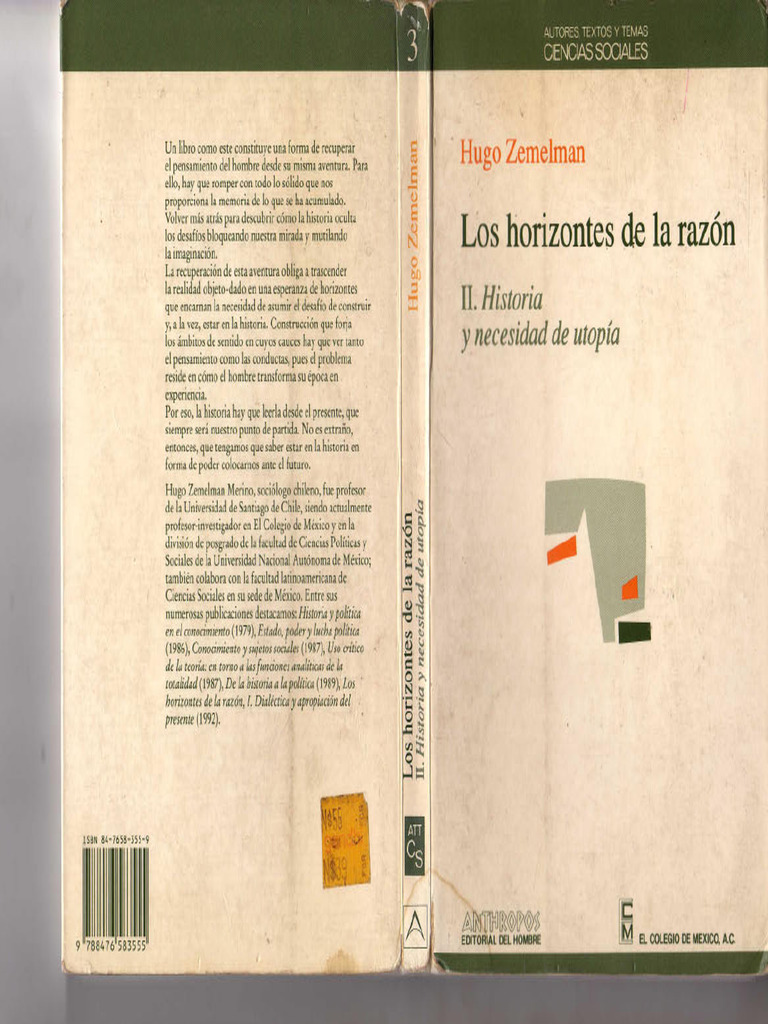 Zemelman Hugo Horizontes de La Razon II | PDF