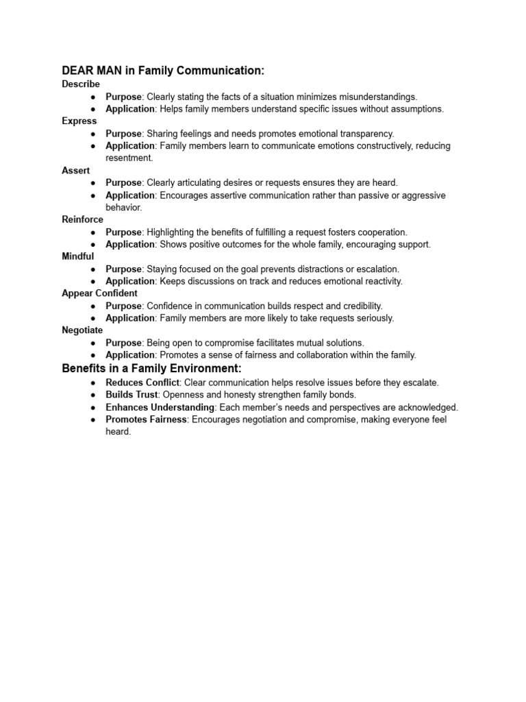Family Communication Strategies | PDF