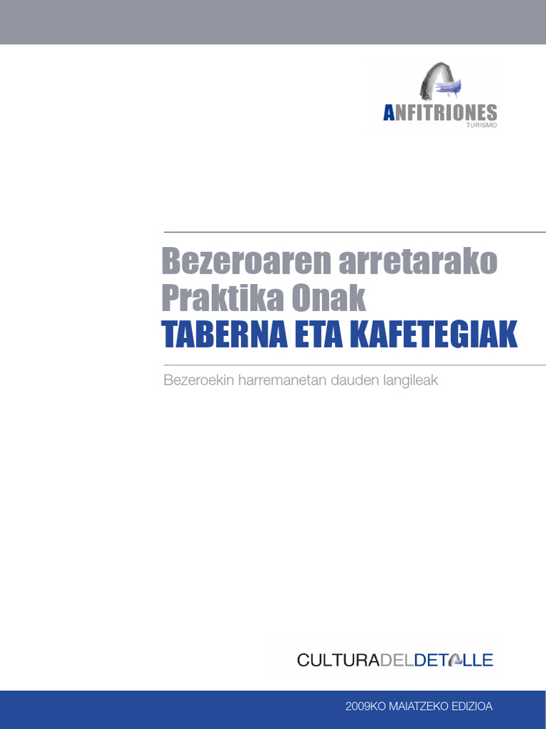 Bezeroaren Arretarakopraktika Onak Kafetegiak | PDF