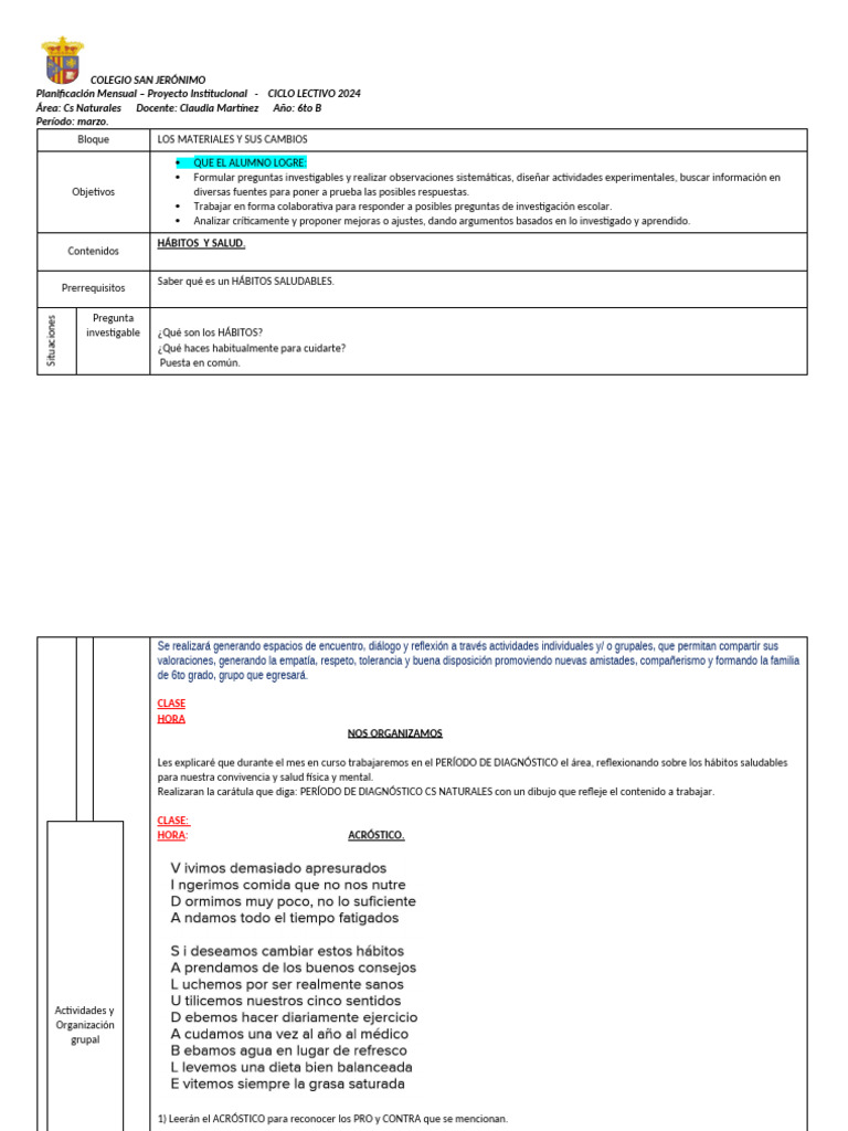 P Diagnóstico CS NAT 24 | PDF