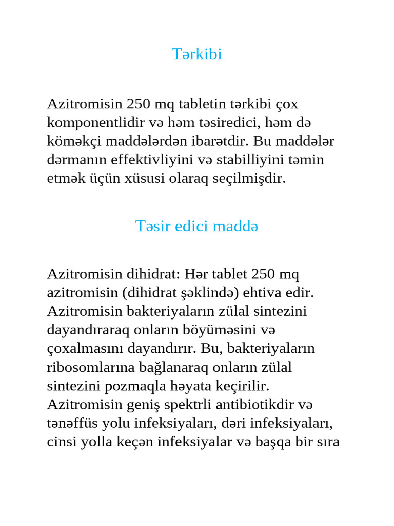 AZİTROMİSİN | PDF