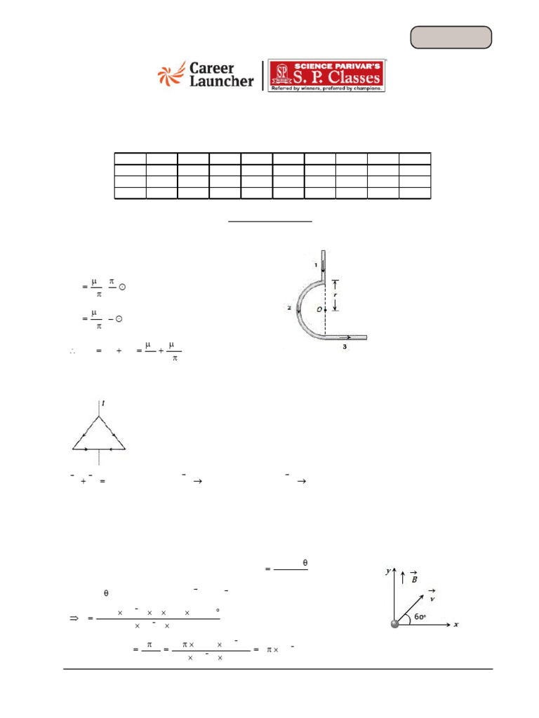 CT - Magnetic Effects of Current - Phy - (08-09-24) Soln (MCQ) | PDF ...