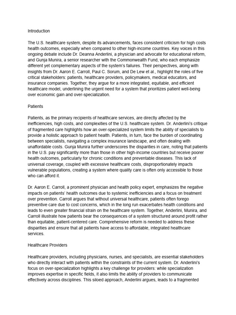 Mapping the conversation pdf health care health system