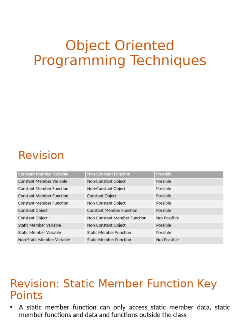 Static Member Function in C++ | PDF