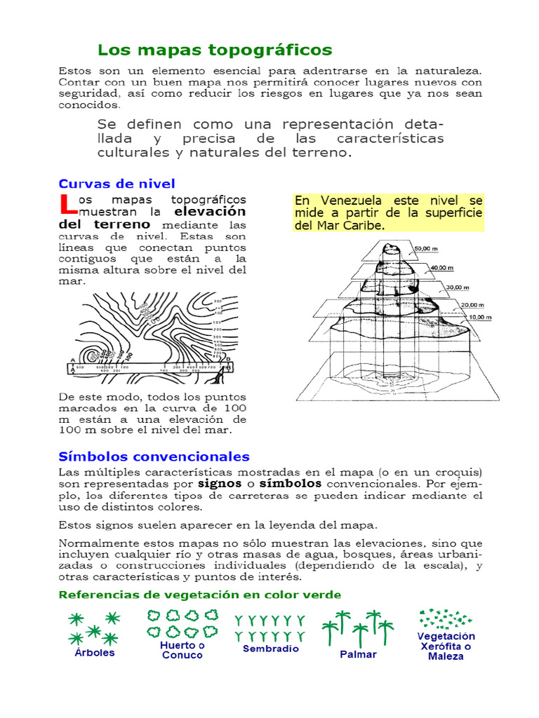 Los Mapas Topográficos - PDF Descargar Libre | PDF