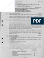 fianacial management vtu question papersfm-dec-jan-07-08