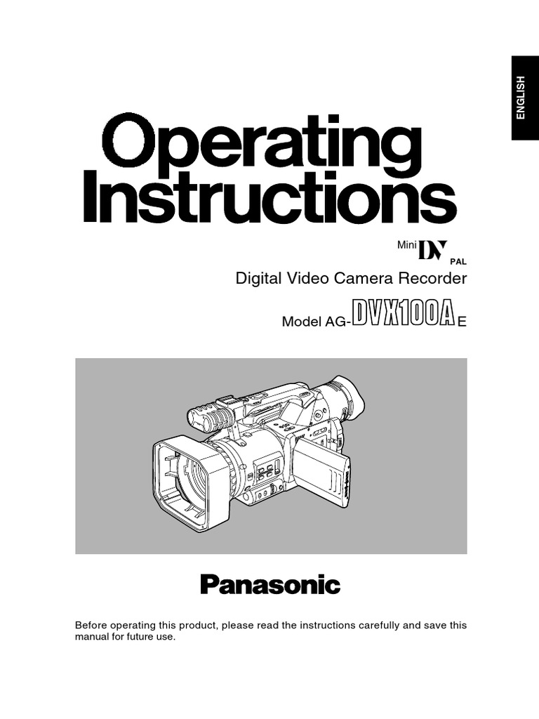 Panasonic DVX100A User Manual | PDF | Electrical Connector | Camera