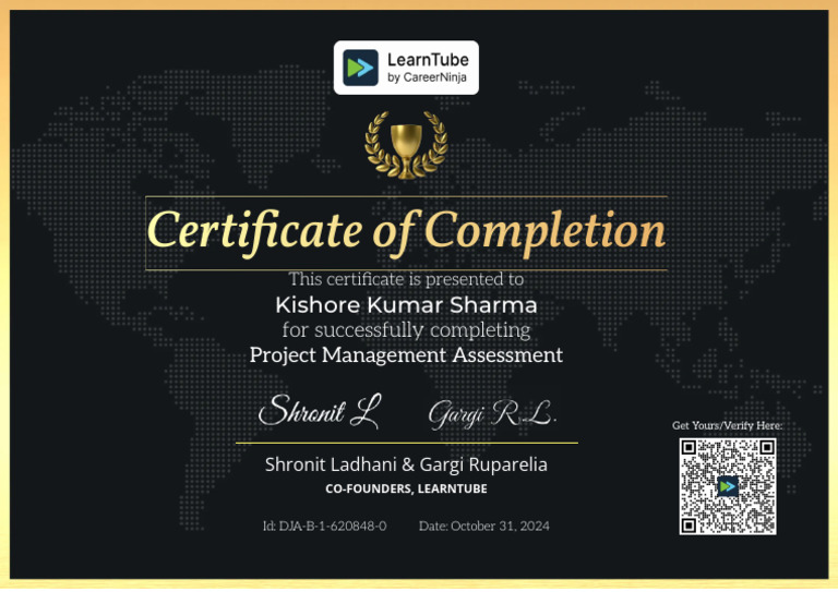 Project Management Certificate | PDF