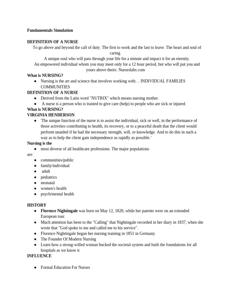Fundamentals Simulation | PDF | Infection | Hygiene