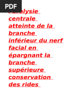 Signes de Souques en Paralysie Faciale | PDF