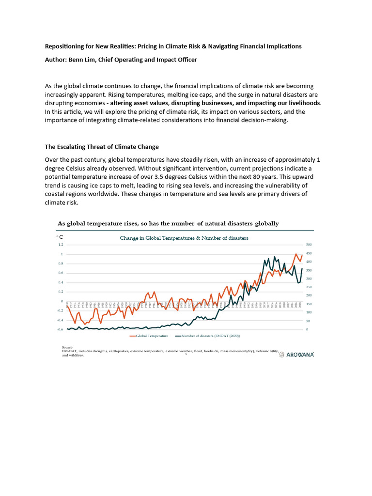Pricing Climate Risk Blog | PDF | Extreme Weather | Insurance