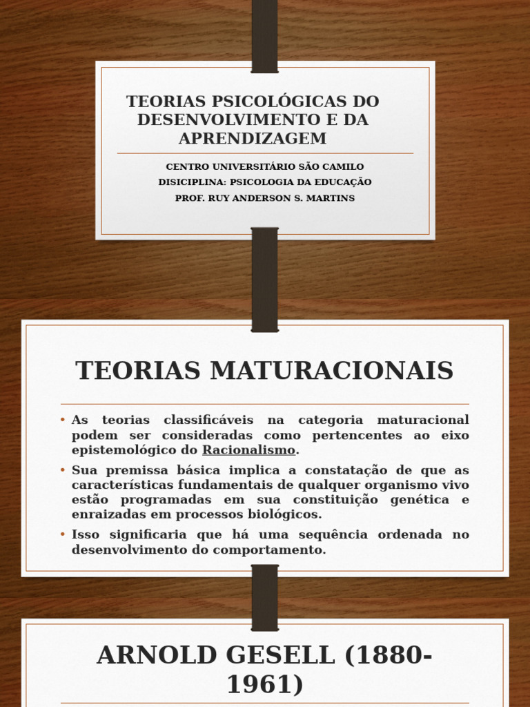 Teorias do Desenvolvimento e Aprendizagem | PDF | Aprendizado | Psicologia