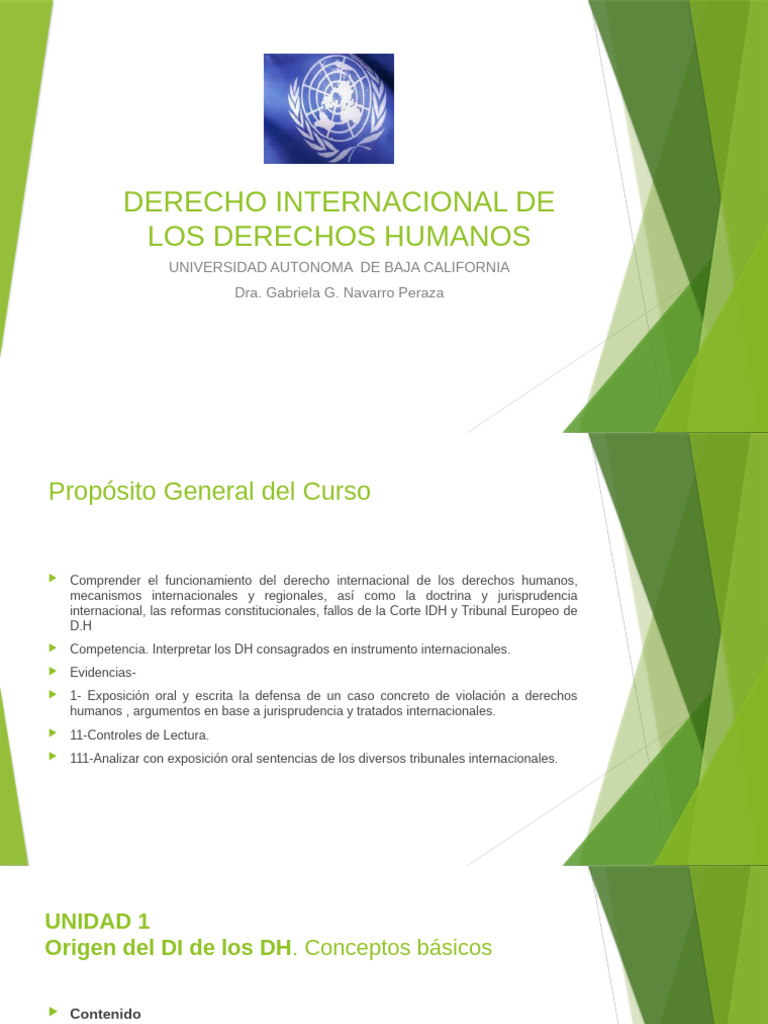 Unidad 1 Derecho Internacional de Los Derechos Humanos Uabc | PDF ...