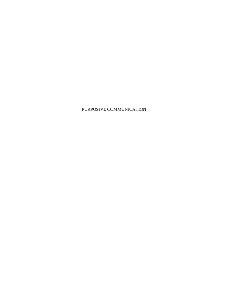 Essentials of Purposive Communication | PDF | Communication | Nonverbal ...