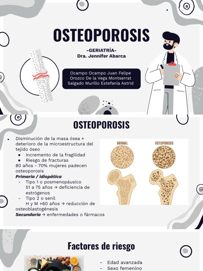 Prevención y Tratamiento de Osteoporosis | PDF