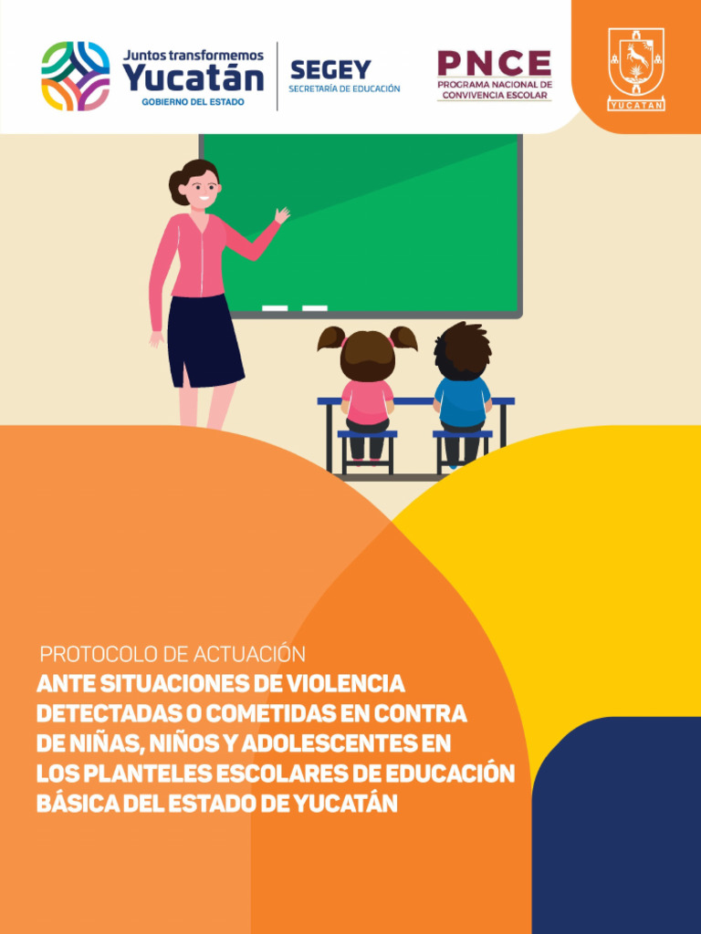 Protocolo de Violencia Escolar en Yucatán | PDF | Abuso infantil ...
