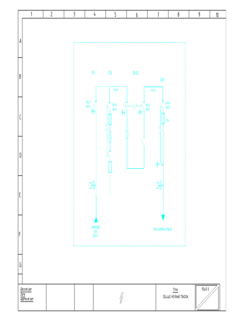 Schéma Cellule Moyenne Tension | PDF
