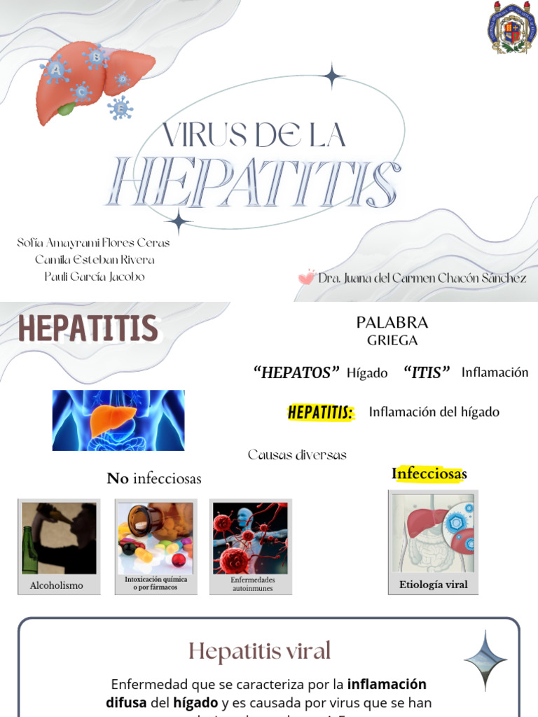 Virus de Hepatitis: Tipos y Diagnóstico | PDF | Hepatitis | Hepatitis B