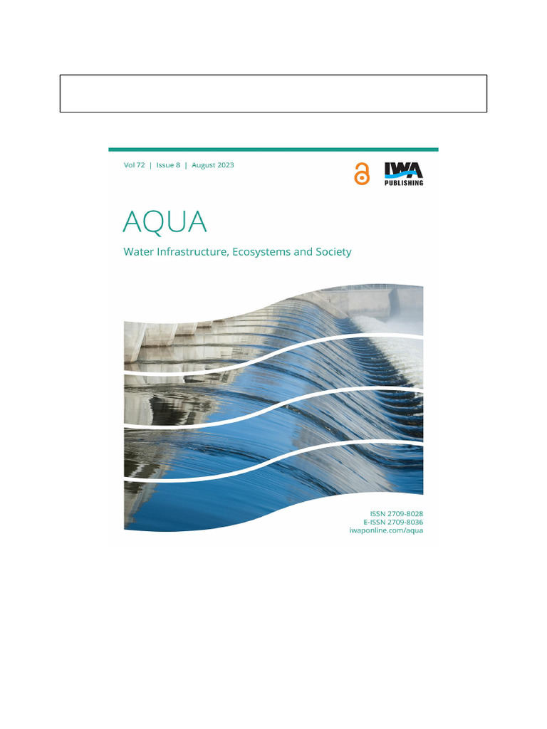 2023 - Water Sources, Consumption, and Water-Related Sanitation On Pari ...