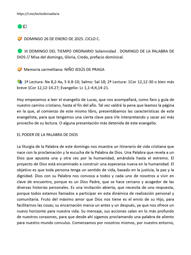 26 Ene 25 | PDF | Jesús | Cristo (título)